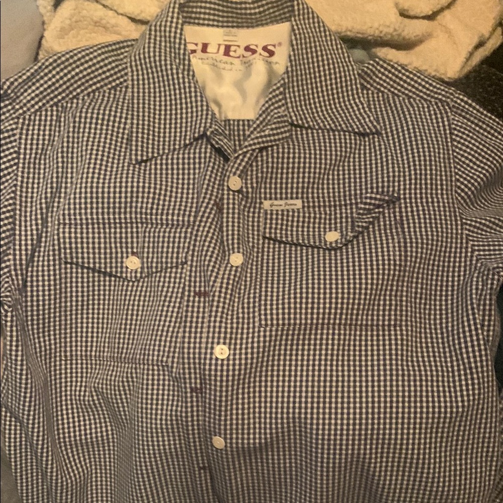 Womens tapered in back size large vintage guess long sleeve